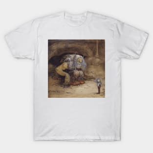 No, Sicken Little Putty Bags! Shouted the Troll by John Bauer T-Shirt